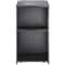 Mobile Wood Podium Stand With Storage Shelves Locking Wheels For Church Office Classroom 9