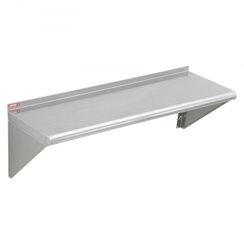 Heavy Duty Stainless Steel Wall Shelf Floating Storage Rack For Kitchen Restaurant 7