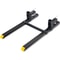 2000 Lb Clamp On Pallet Forks With Adjustable Stabilizer Bar For Tractor Bucket Skid Steer 0