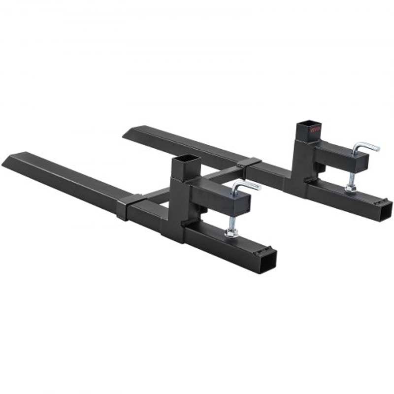 2000 Lb Clamp On Pallet Forks With Adjustable Stabilizer Bar For Tractor Bucket Skid Steer 8