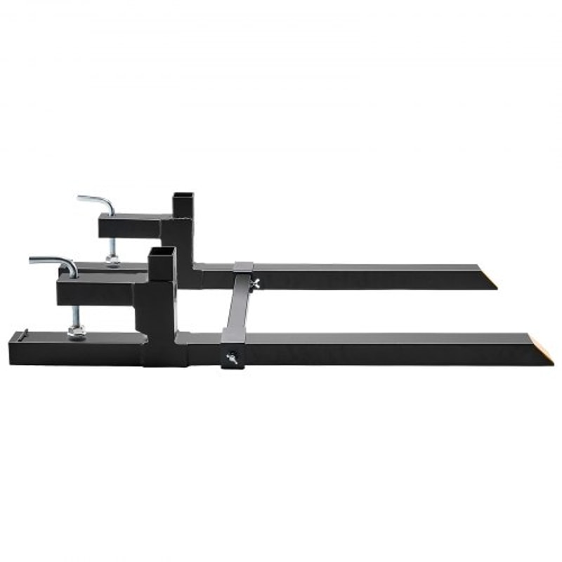 2000 Lb Clamp On Pallet Forks With Adjustable Stabilizer Bar For Tractor Bucket Skid Steer 9