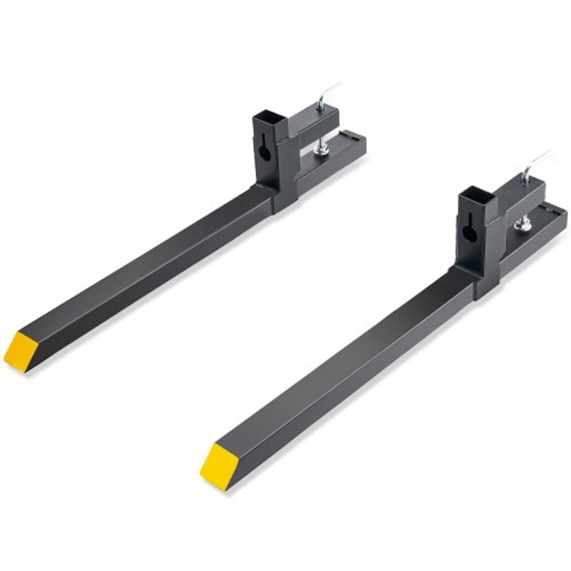 Heavy Duty Clamp On Pallet Forks 2000 Lb Capacity 43 Tractor Bucket Forks For Farm Loader Work 0