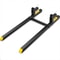 2000 Lb ClampOn Pallet Forks With Adjustable Stabilizer Bar For Tractors Loaders 0