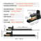 4000 Lb Clamp On Pallet Forks With Stabilizer Bar For Tractor Buckets Skid Steers 7