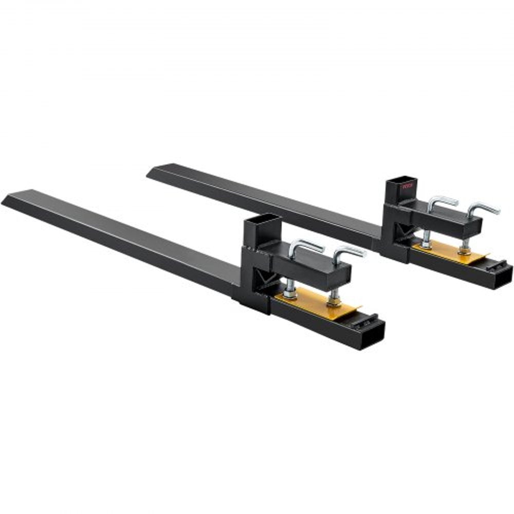 4000 Lb Clamp On Pallet Forks With Stabilizer Bar For Tractor Buckets Skid Steers 9