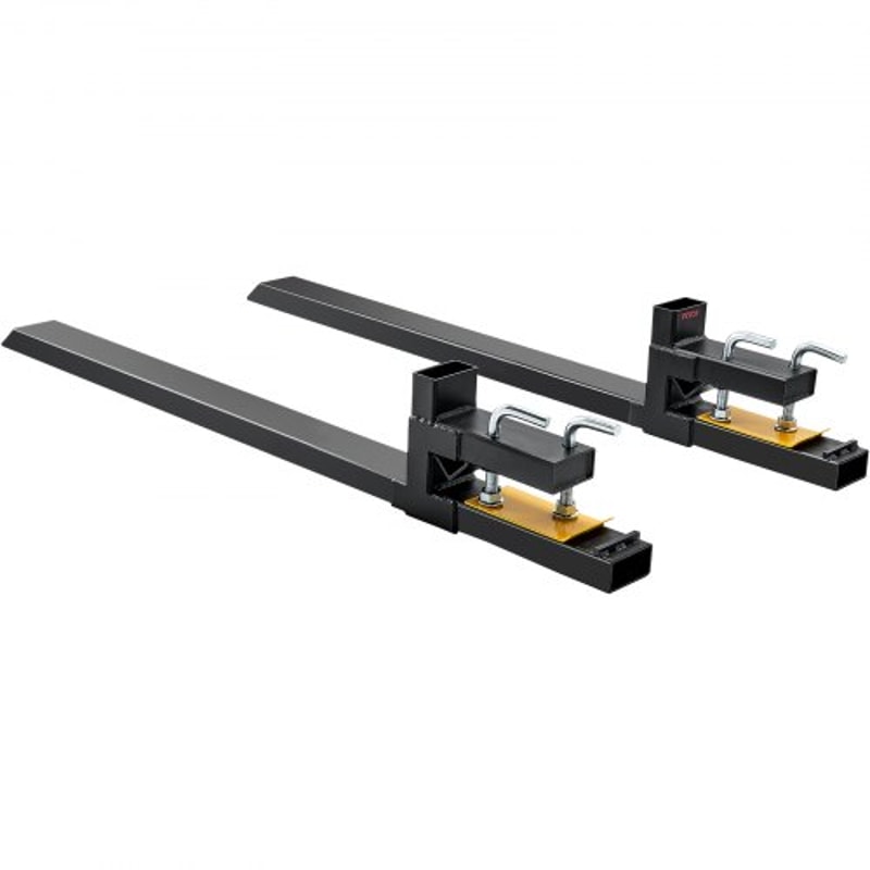 4000 Lb Clamp On Pallet Forks With Stabilizer Bar For Tractor Buckets Skid Steers 9