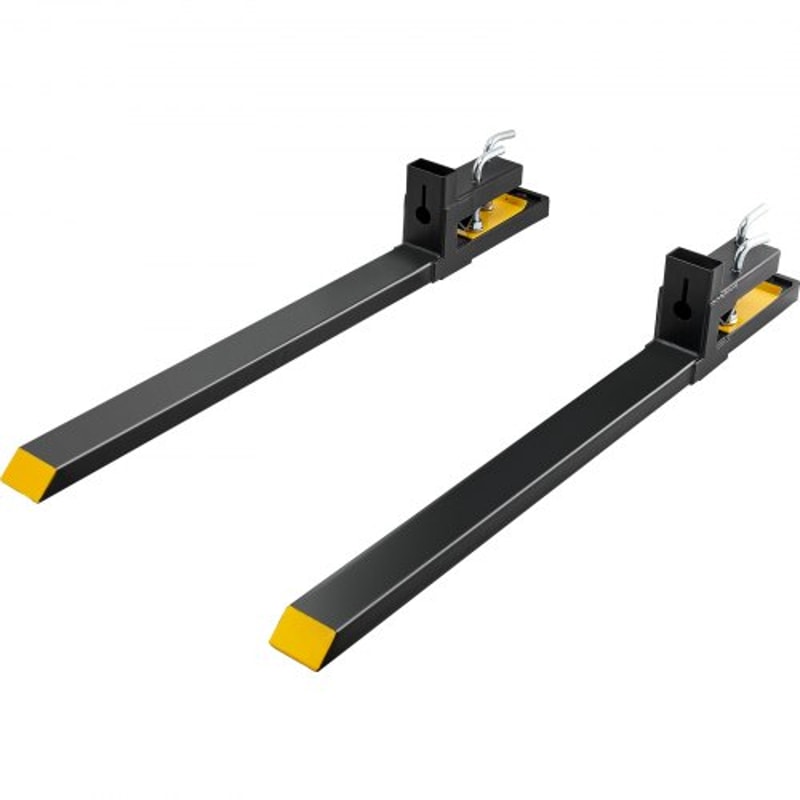 4000 Lb Clamp On Pallet Forks With Stabilizer Bar For Tractor Buckets Skid Steers 8