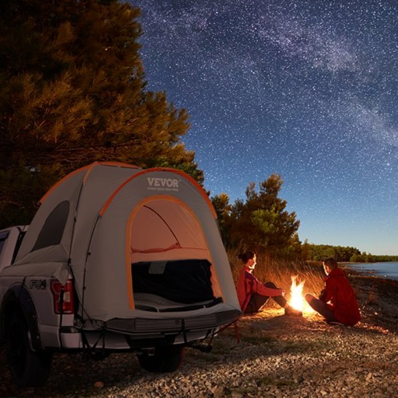 Truck Bed Tent For 23 People Waterproof Pickup Truck Tent With Rainfly Carry Bag 7