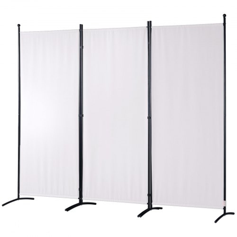 Folding Room Divider Privacy Screen 3 Panel Fabric Partition for Home & Office