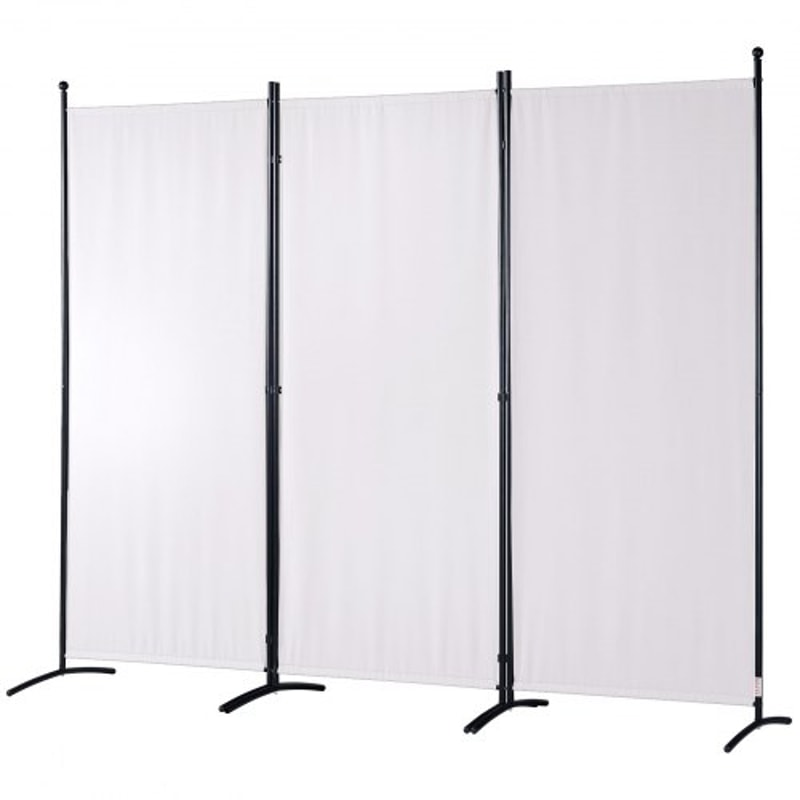 Folding Room Divider Privacy Screen 3 Panel Fabric Partition for Home & Office