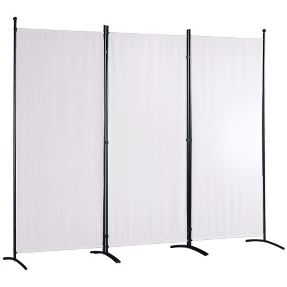Folding Room Divider Privacy Screen 3 Panel Fabric Partition for Home & Office