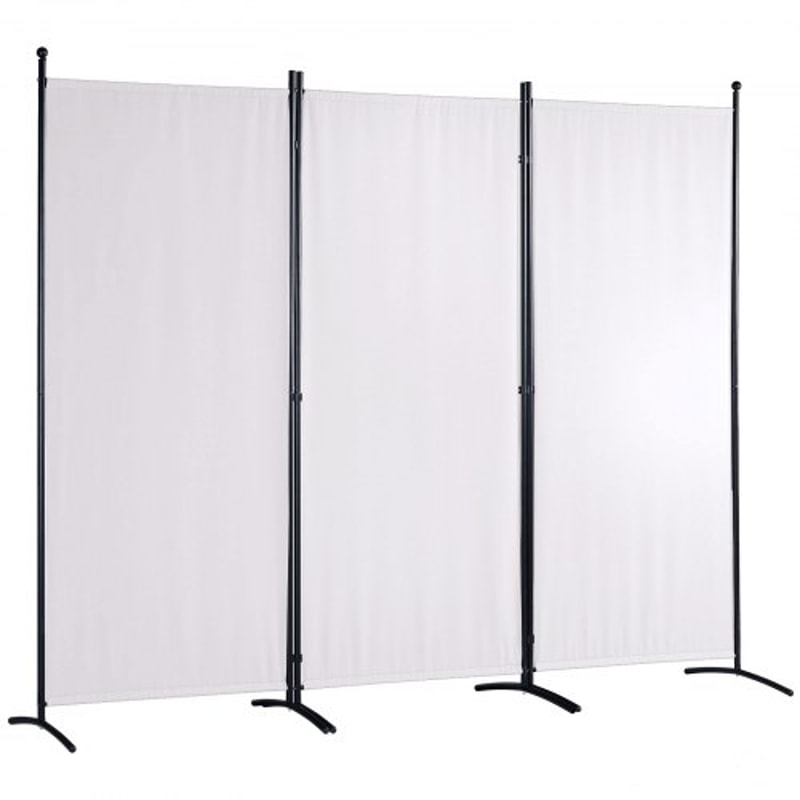 Folding Room Divider Privacy Screen 3 Panel Fabric Partition for Home & Office