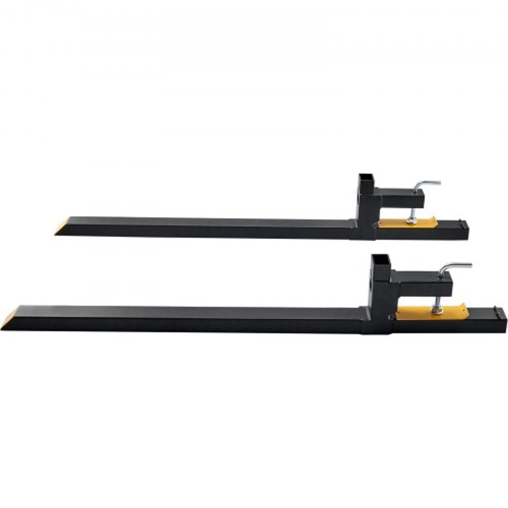 60" Clamp-On Pallet Forks 2000 lb Capacity Heavy-Duty Tractor Bucket Attachment