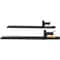 60" Clamp-On Pallet Forks 2000 lb Capacity Heavy-Duty Tractor Bucket Attachment