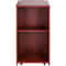 Executive Rolling Wood Podium Stand With Storage Shelves Ergonomic Lectern Top 9