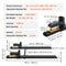 Heavy Duty 4000 lb Clamp-On Pallet Forks with Adjustable Stabilizer Bar for Tractors & Loaders