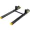 Heavy Duty 4000 lb Clamp-On Pallet Forks with Adjustable Stabilizer Bar for Tractors & Loaders