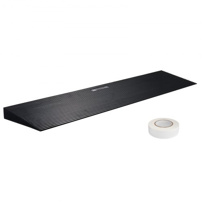 Cuttable Rubber Threshold Ramp For Doorways Wheelchairs NonSlip 15Ton Capacity Access Ramp 0