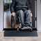 Cuttable Rubber Threshold Ramp For Doorways Wheelchairs NonSlip 15Ton Capacity Access Ramp 6