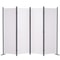 5.6 ft Folding Room Divider – 4-Panel Privacy Screen for Office & Bedroom