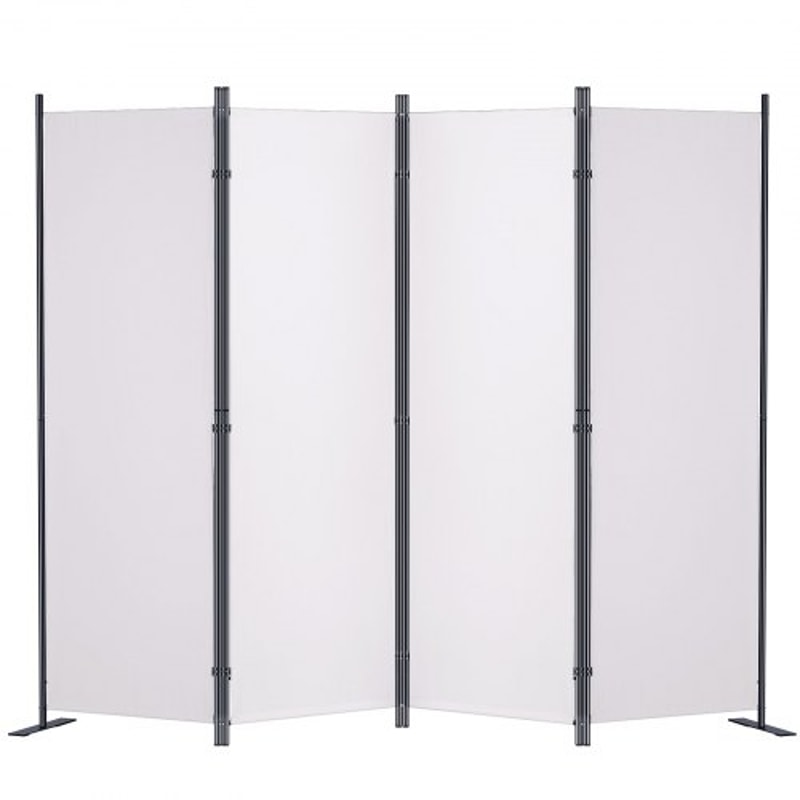 5.6 ft Folding Room Divider – 4-Panel Privacy Screen for Office & Bedroom