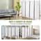 5.6 ft Folding Room Divider – 4-Panel Privacy Screen for Office & Bedroom