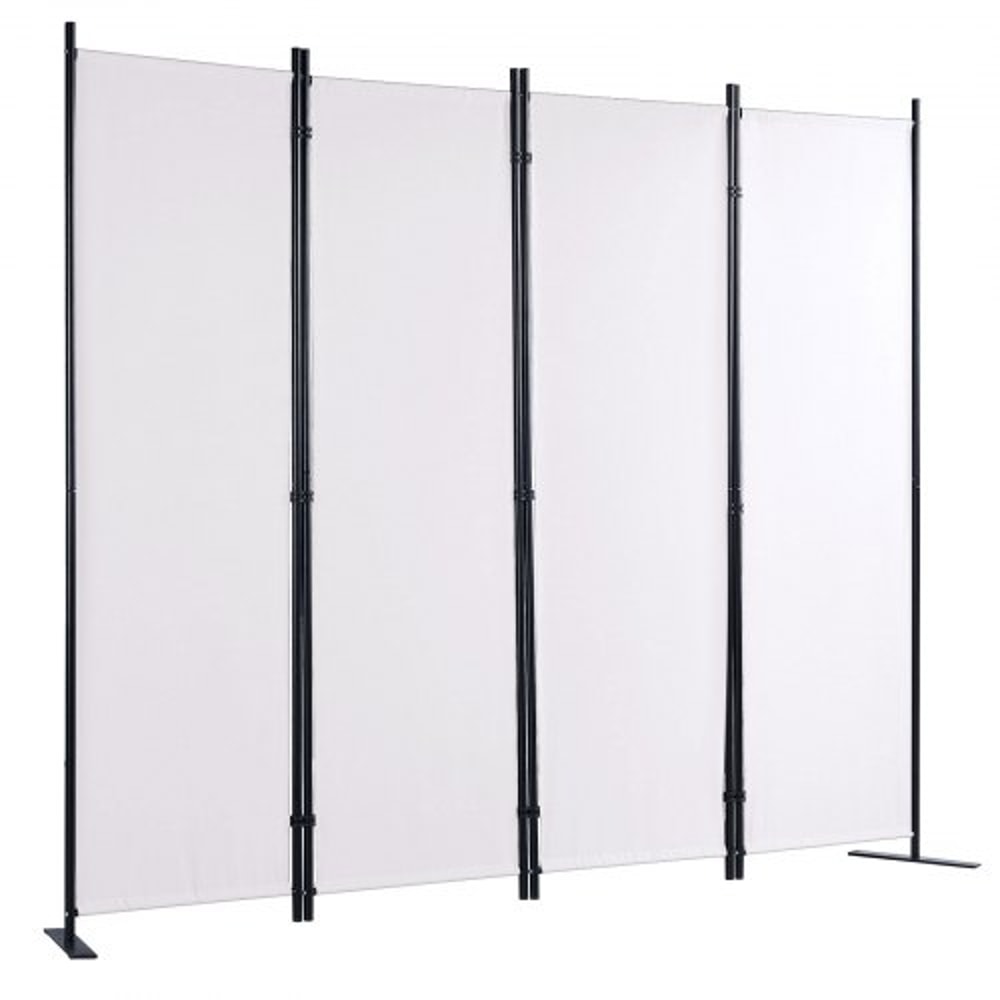 5.6 ft Folding Room Divider – 4-Panel Privacy Screen for Office & Bedroom