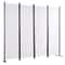 5.6 ft Folding Room Divider – 4-Panel Privacy Screen for Office & Bedroom