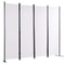 5.6 ft Folding Room Divider – 4-Panel Privacy Screen for Office & Bedroom