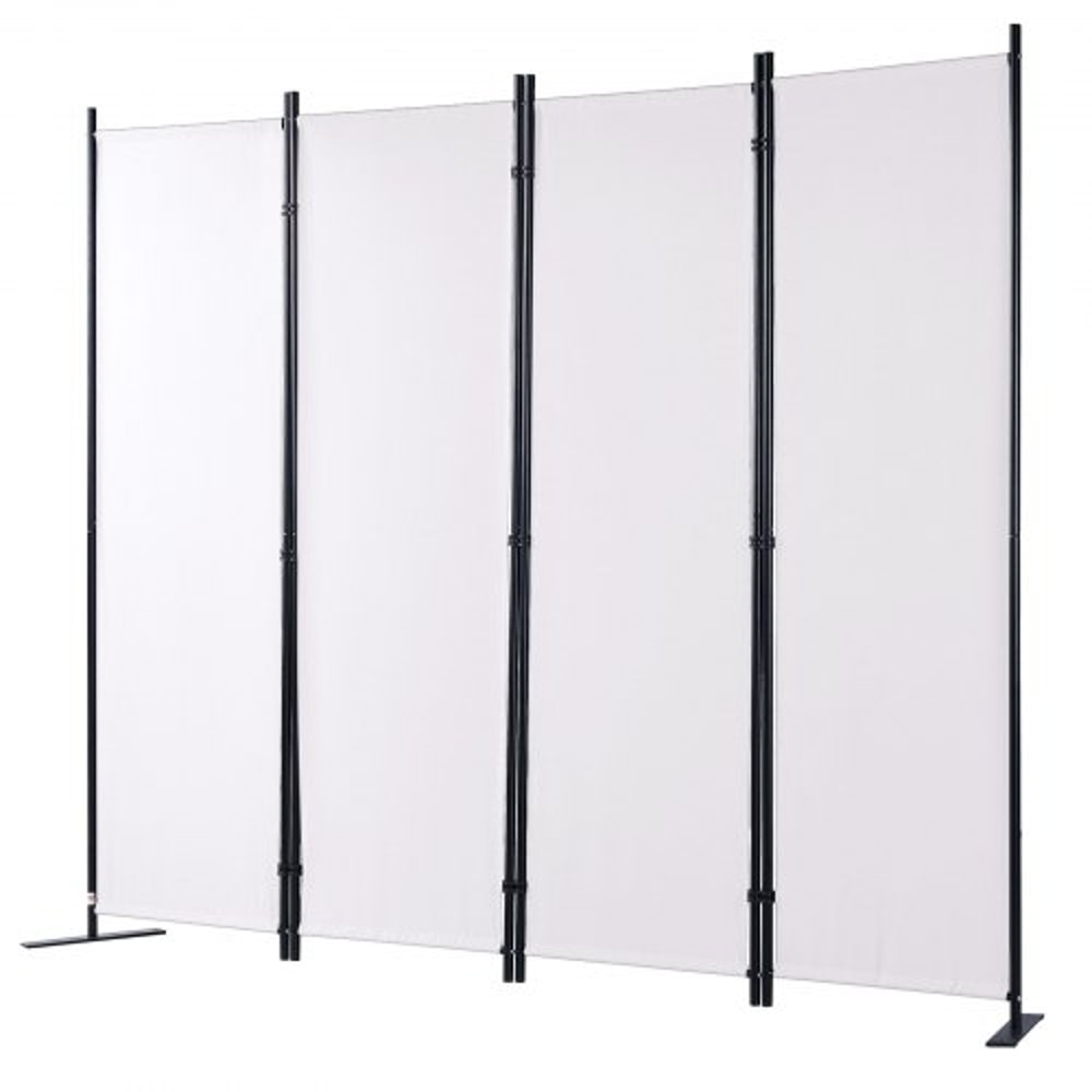 5.6 ft Folding Room Divider – 4-Panel Privacy Screen for Office & Bedroom