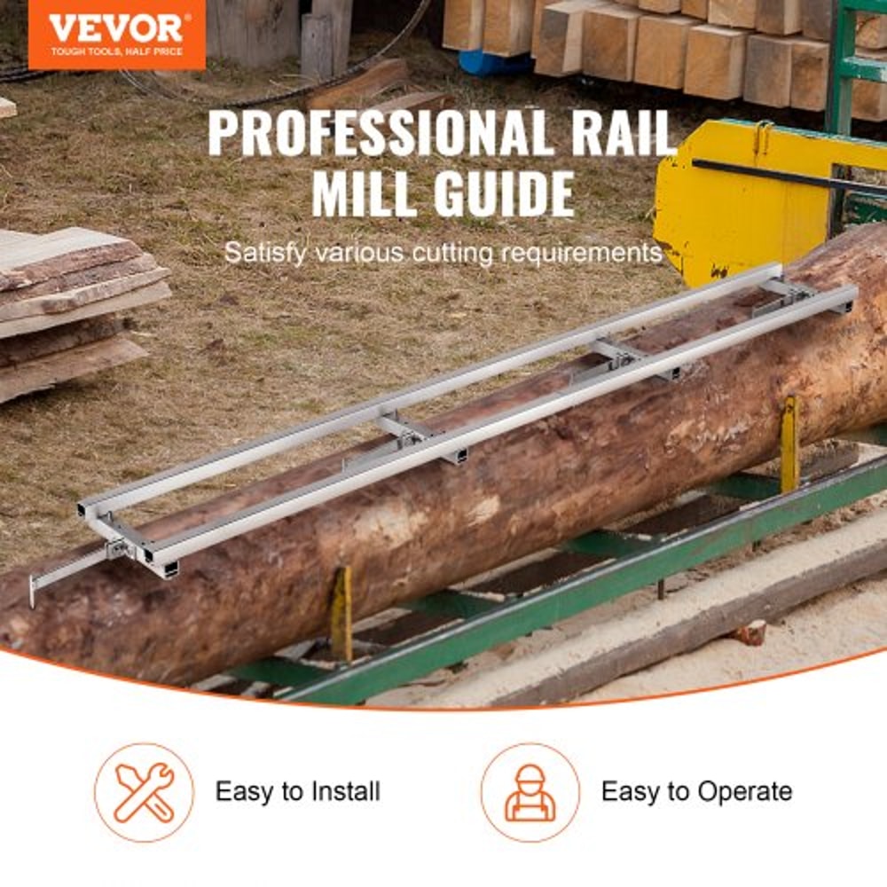 Chainsaw Mill Rail Guide System Adjustable Sawmill Rail System For Precision Lumber Milling 1