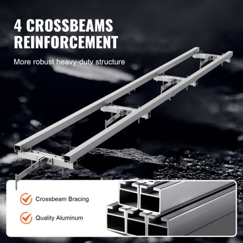 Chainsaw Mill Rail Guide System Adjustable Sawmill Rail System For Precision Lumber Milling 3