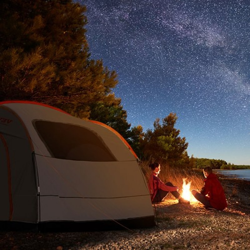 SUV Camping Tent for 6-8 People, Waterproof SUV Tent Attachment with Rainfly