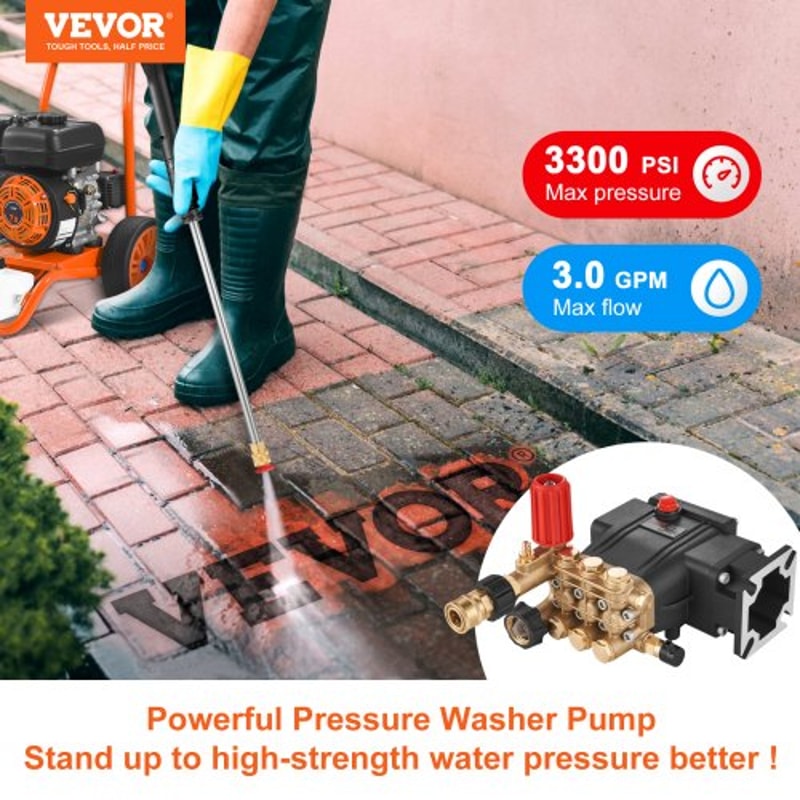 Pressure Washer Pump Replacement Horizontal Triplex Plunger 1