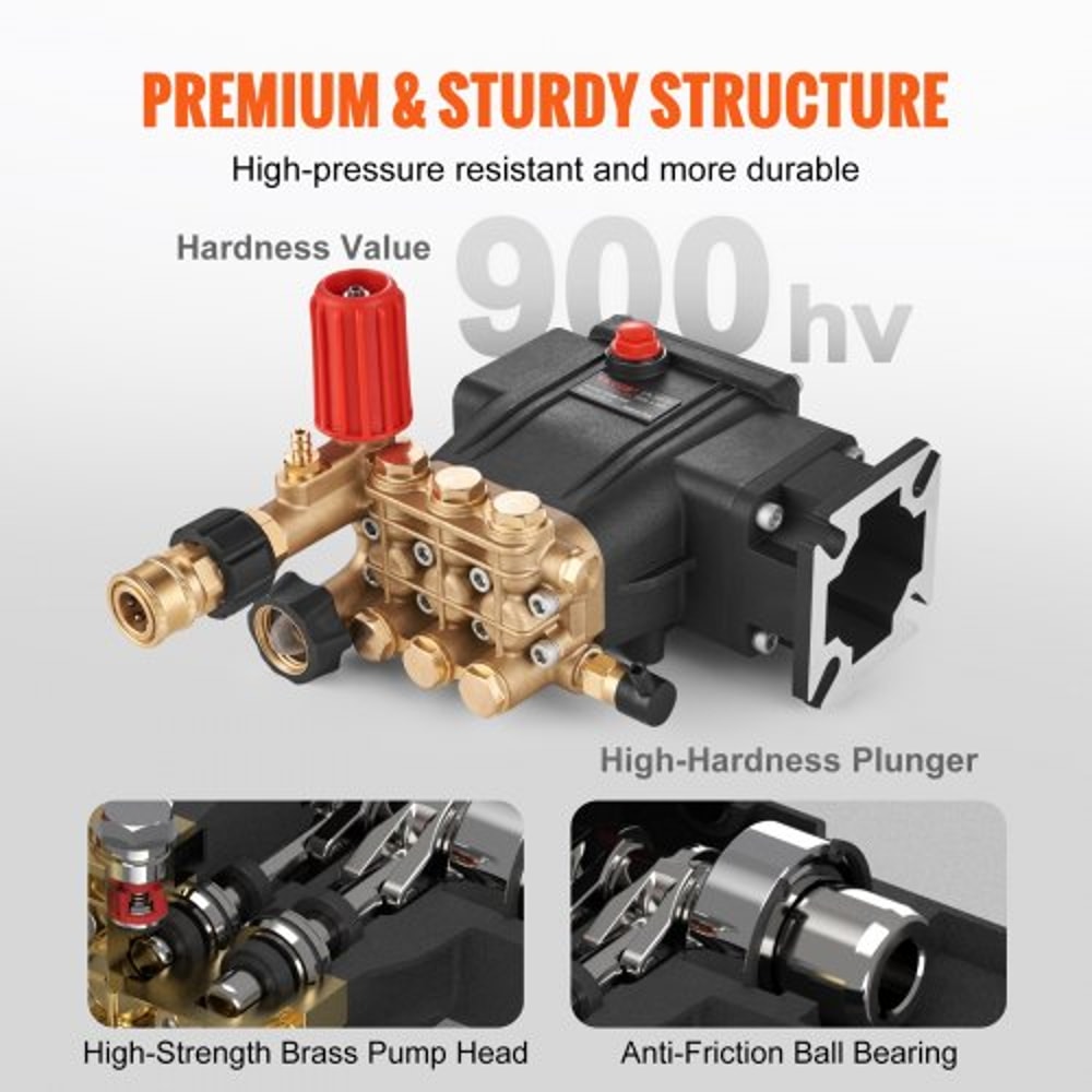 Pressure Washer Pump Replacement Horizontal Triplex Plunger 3