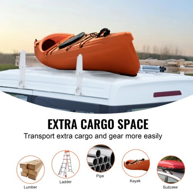 Premium Adjustable Van Roof Ladder Rack With Load Capacity 5