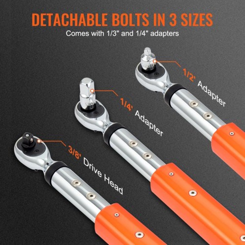 Digital Torque Wrench 38 Drive Precision Electronic Torque Wrench Kit 550Nm 4