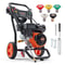 3400 PSI Gas Pressure Washer With Aluminum Pump 5 Nozzles For Driveways Cars Patios 0