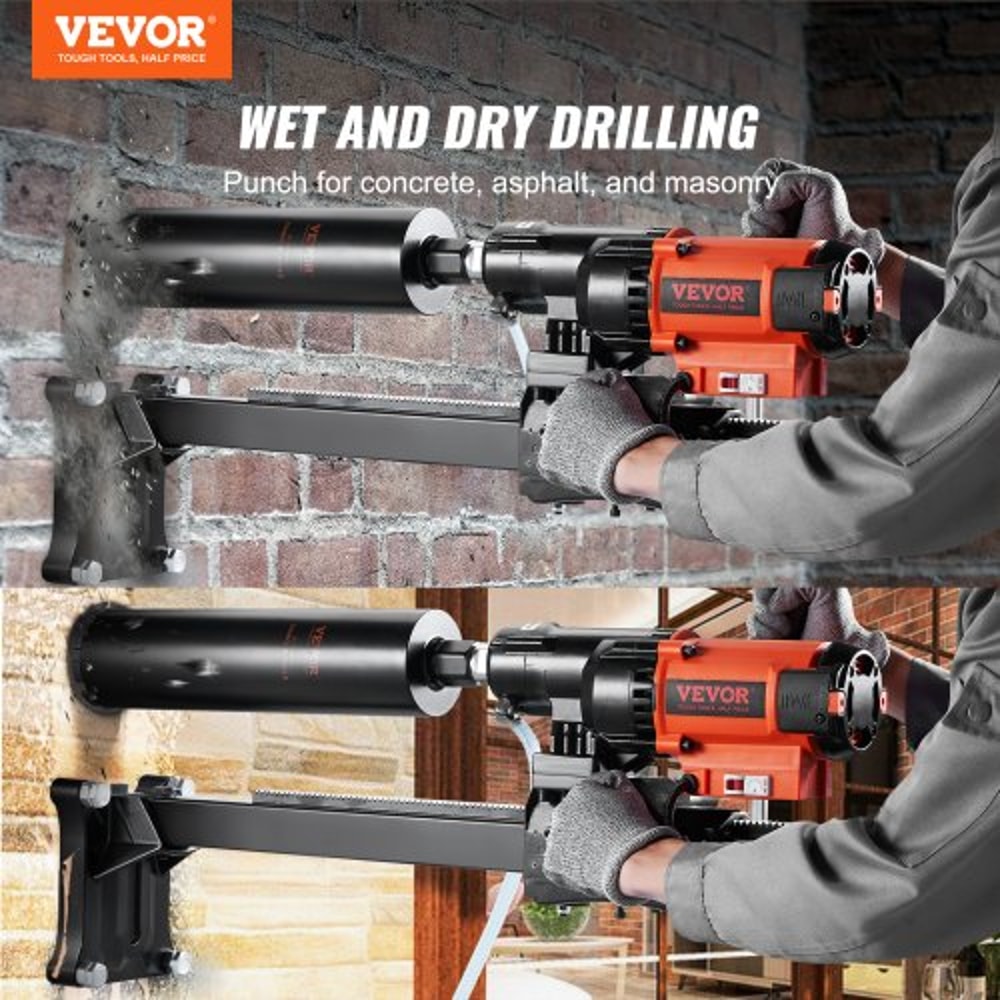 8in Wet Dry Diamond Core Drill Machine 2500W Concrete Drill Rig 1