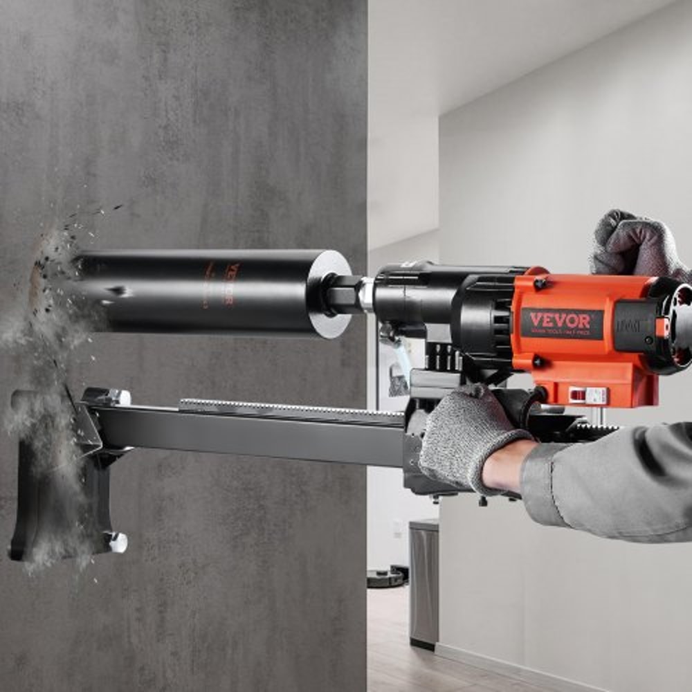 8in Wet Dry Diamond Core Drill Machine 2500W Concrete Drill Rig 6