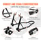 850LB Universal Motorcycle Paddock Stand Combo Front & Rear Wheel Lift Stand