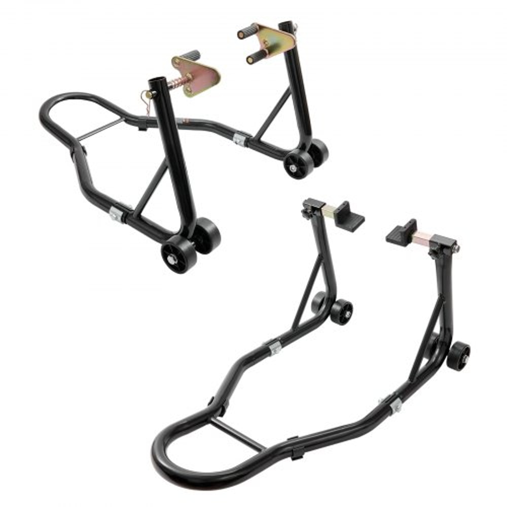 850LB Universal Motorcycle Paddock Stand Combo Front & Rear Wheel Lift Stand