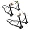 850LB Universal Motorcycle Paddock Stand Combo Front & Rear Wheel Lift Stand