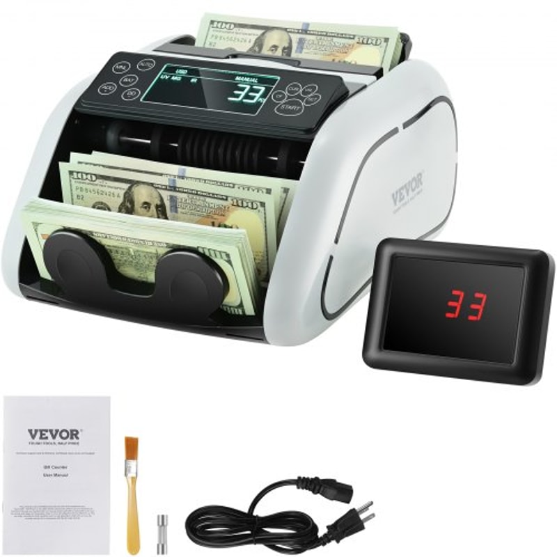 Smart Money Counter Machine With Counterfeit Detection Cash Counter For Small Business 0