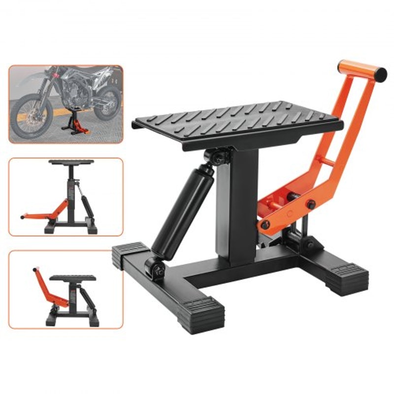 Hydraulic Dirt Bike Lift Stand 440 Lbs Motorcycle Jack With Adjustable Height Hoist Table 0