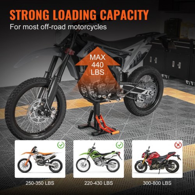 Hydraulic Dirt Bike Lift Stand 440 Lbs Motorcycle Jack With Adjustable Height Hoist Table 4