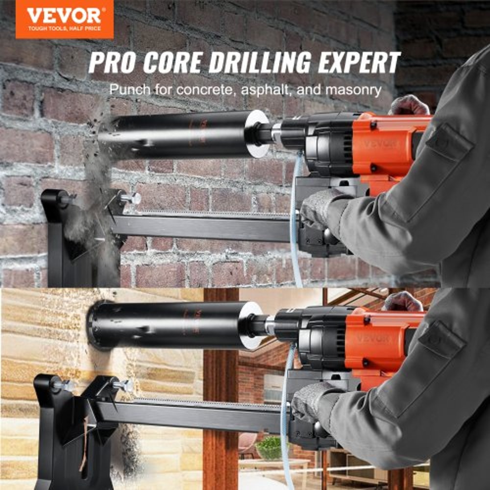 10Inch Diamond Core Drill Machine With Stand 2500W Wet Concrete Drilling Rig 1