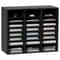 24Compartment Wood Literature Organizer With Adjustable Shelves For Office Classroom Mailroom Stor 0