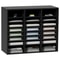 24Compartment Wood Literature Organizer With Adjustable Shelves For Office Classroom Mailroom Stor 0