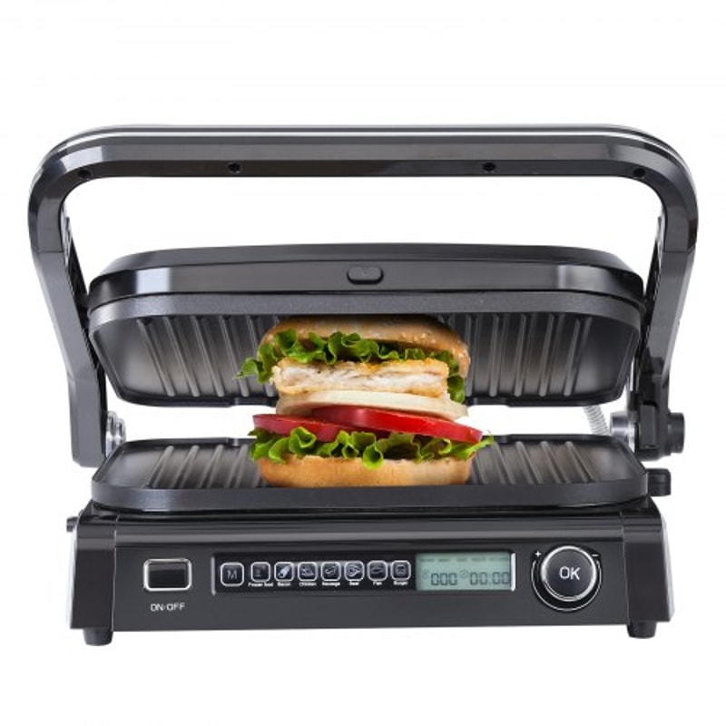 Commercial Stainless Steel Electric Griddle & Indoor Countertop Grill